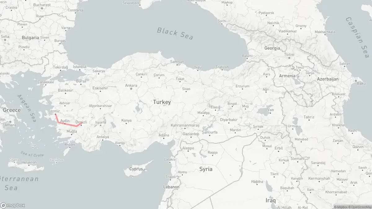 Fam Trip Ephesus and Pamukkale map