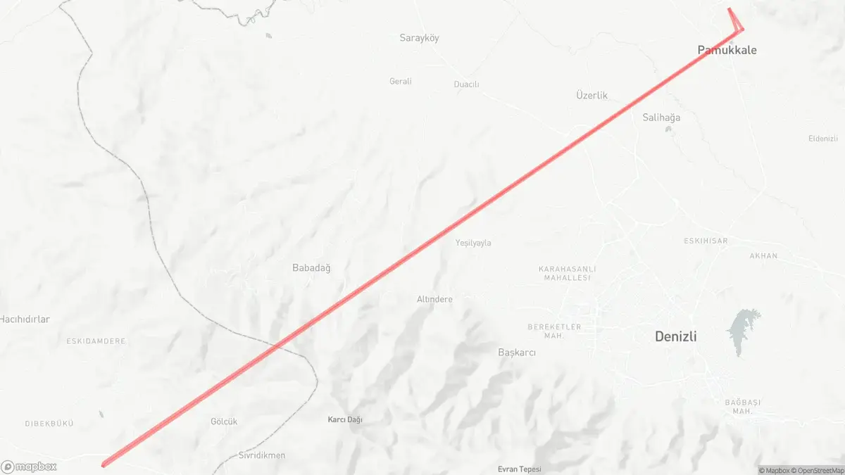Pamukkale & Aphrodisias Tour map