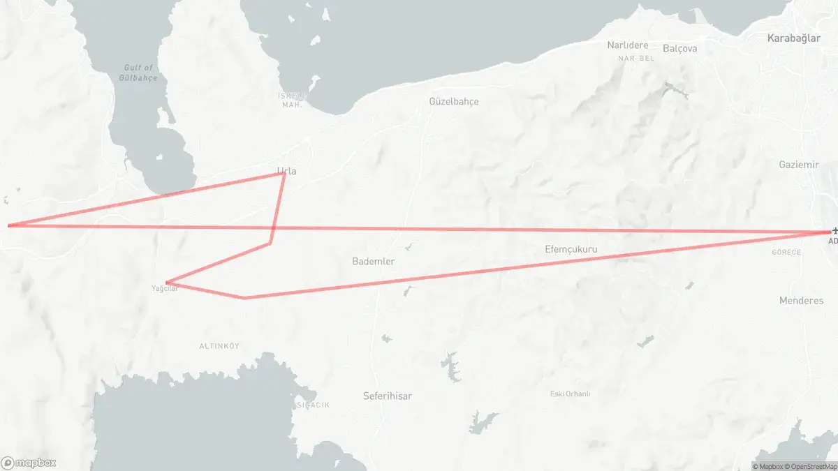 Urla Wine Route map